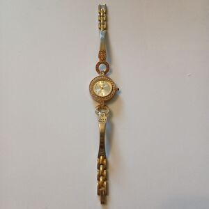 Vintage Prestige By Waltham Women’s Gold Tone Rhinestone Accent Watch W1456